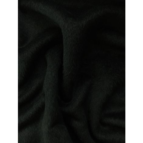 Шерсть (драп) черная с темно-зелеными волокнами