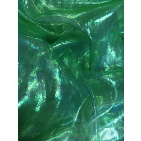 Органза голограма зелена