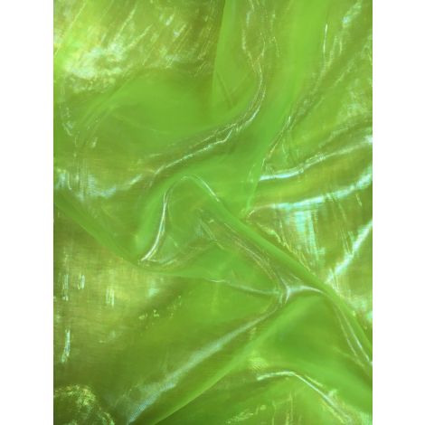 Органза голограма салат неон