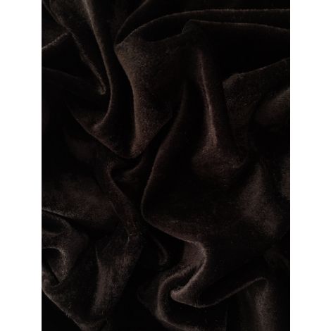 Бархат-велюр темно-коричневий
