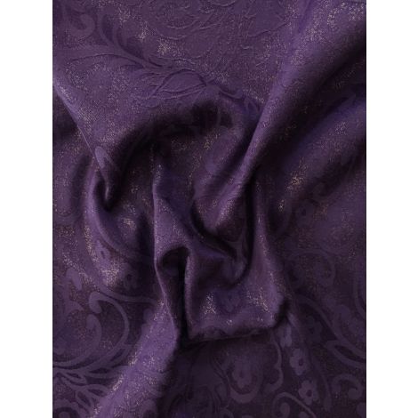 Котон фукро з накатом (завитки) фіолетовий