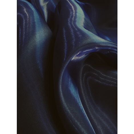 Органза щільна синя